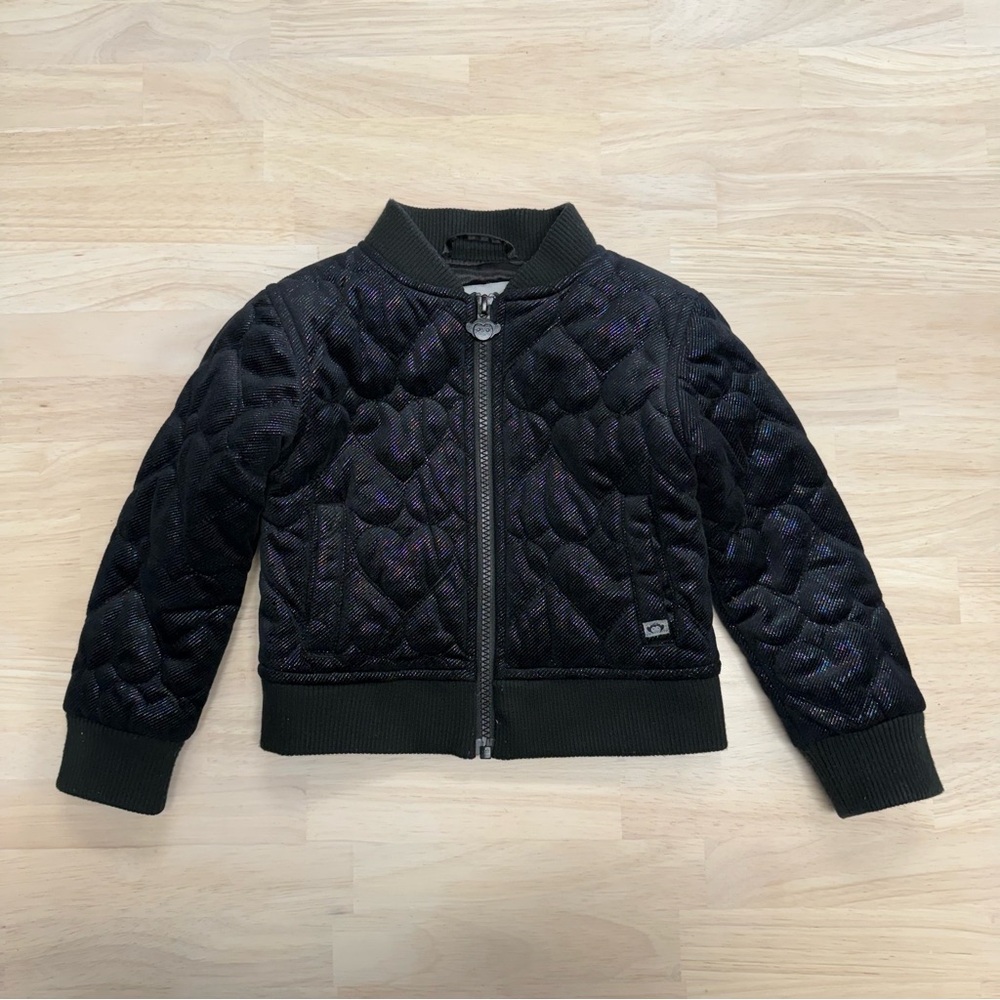 Appaman quilted heart bomber jacket